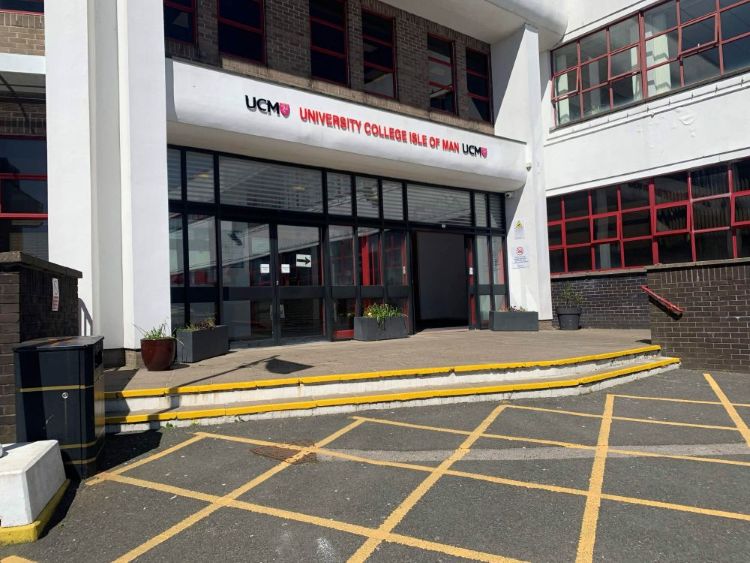 A picture of the entrance to University College Isle of Man.